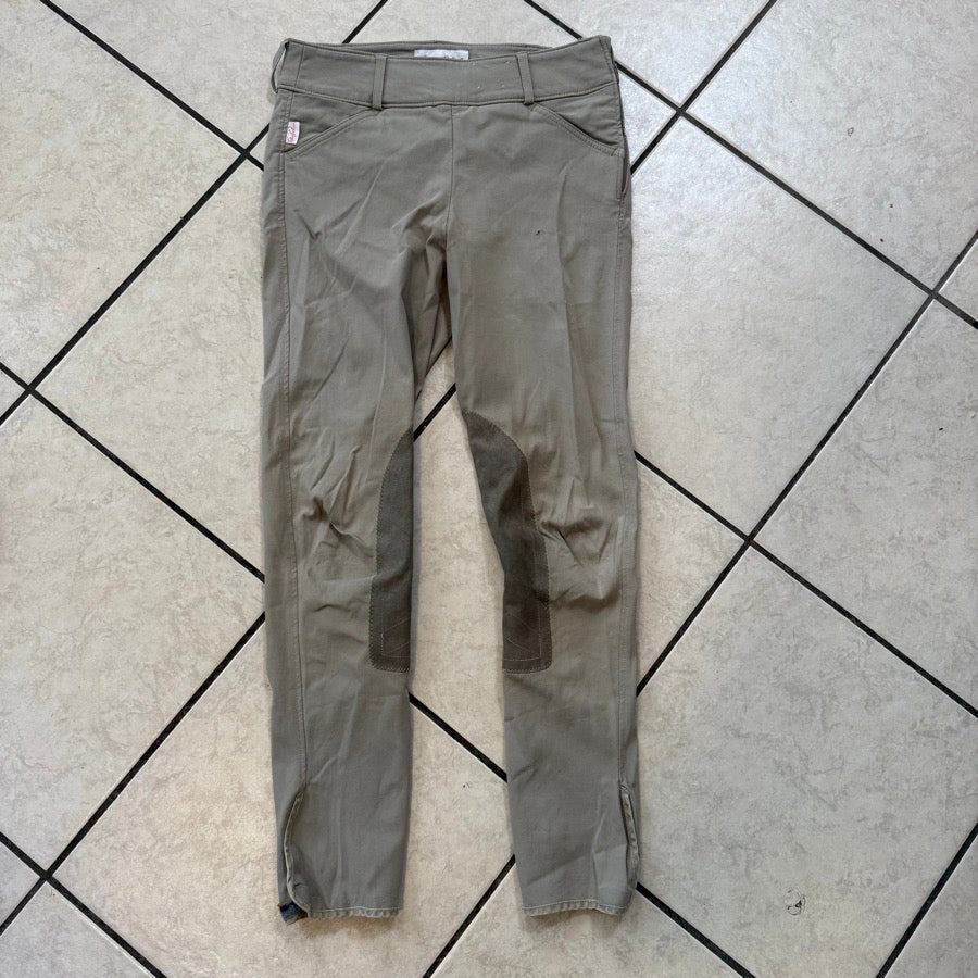 THE TAILORED SPORTSMAN Size 26 Tan Tailored Sportsman Knee Patch Horseback Riding Breeches (2)
