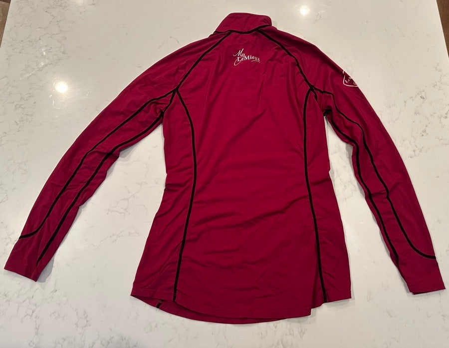 LEMIEUX Le Mieux Equestrian / Horseback Riding Long Sleeve Shirt XS (Color: Mulberry) (2)