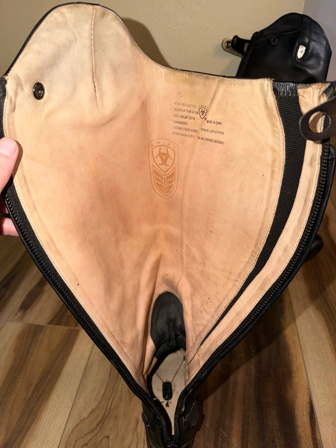 ARIAT Size 8.5 women’s medium tall full calf tall boots (6)