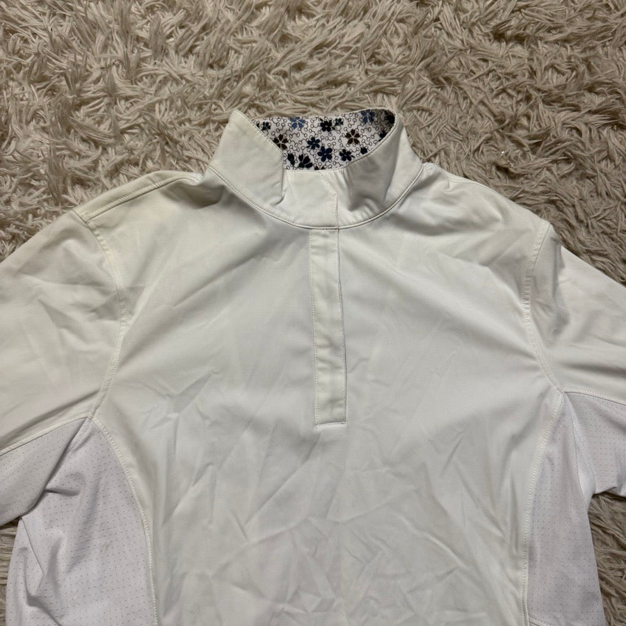 KERRITS Women’s Large White Kerrits Long Sleeve Horseback Riding Show Shirt (2)