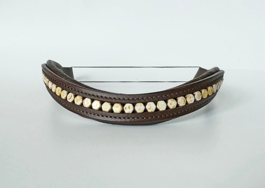Other Beige/Tan Beaded Browband (3)
