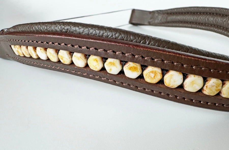 Other Beige/Tan Beaded Browband (5)