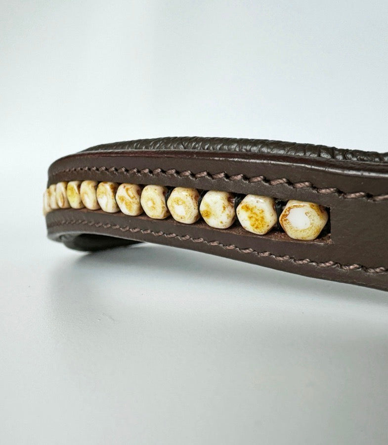 Other Beige/Tan Beaded Browband (4)