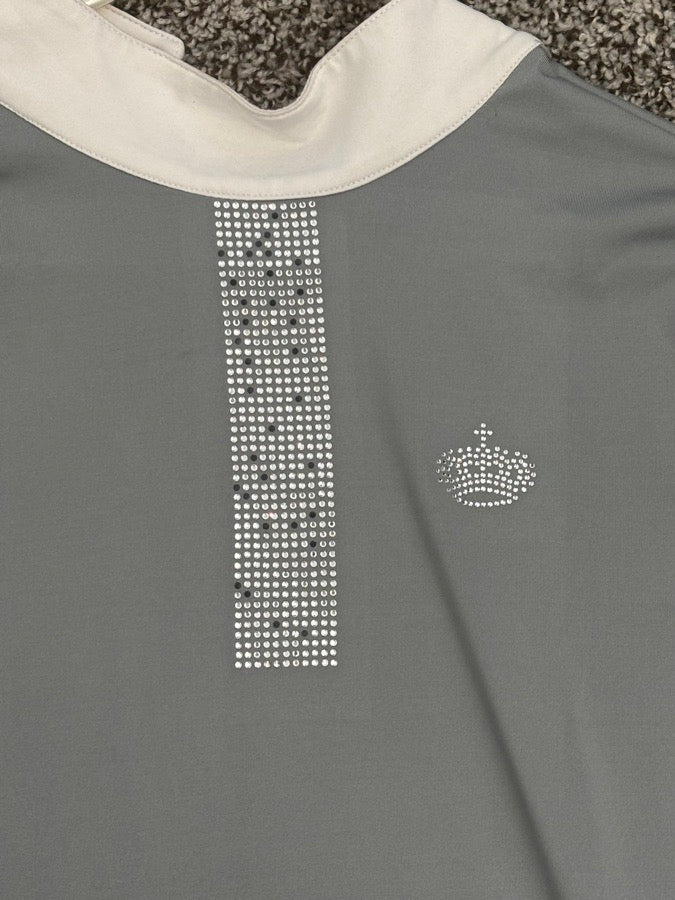 KINGSLAND Grey Diamond Kingsland Dressage Shirt (2)