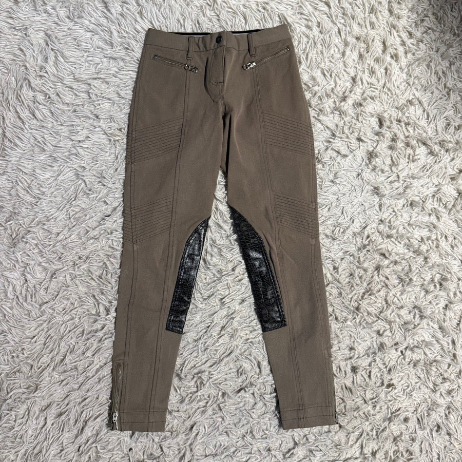 Women’s Size 26 Brown GhoDho Knee Patch Horseback Riding Breeches. Good Cond.