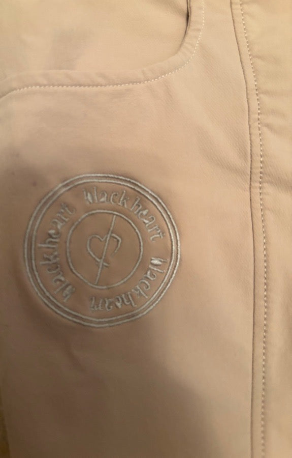 Black Heart Equestrian Classic Fullseat Breeches Beige Small