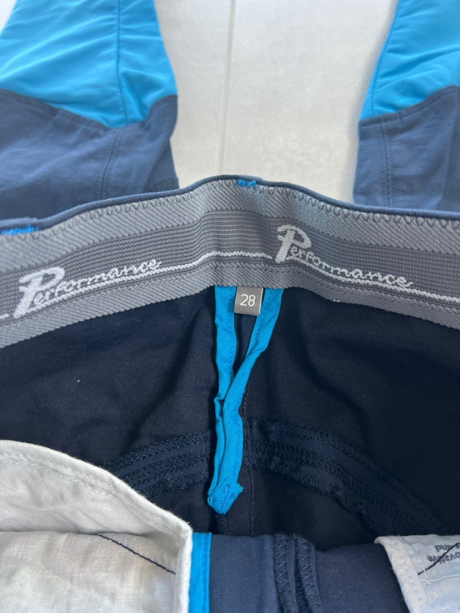 Shires Performance knee patch breeches navy blue size 28 horse equestrian