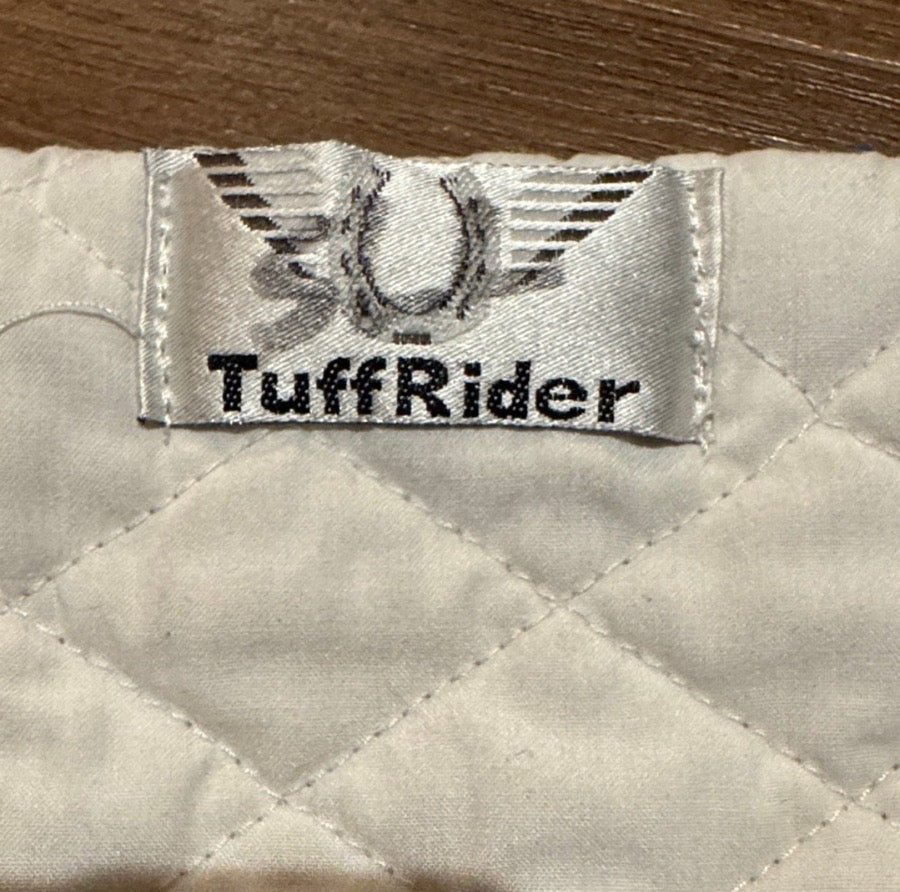 TUFFRIDER White Tuff Rider Baby Pad w/ Brookside Warmup Champion Logo (4)