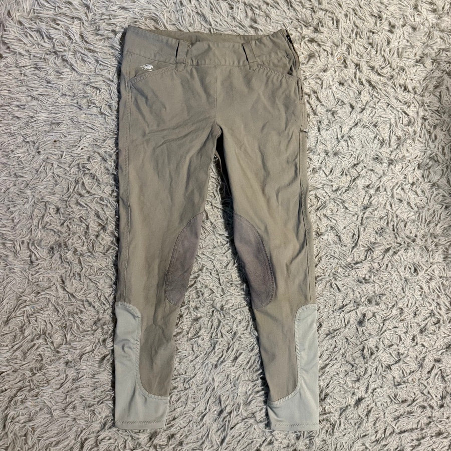 PIPER BY SMARTPAK Women’s Size 28L Tan Smartpak Knee Patch Horseback Riding Breeches (2)