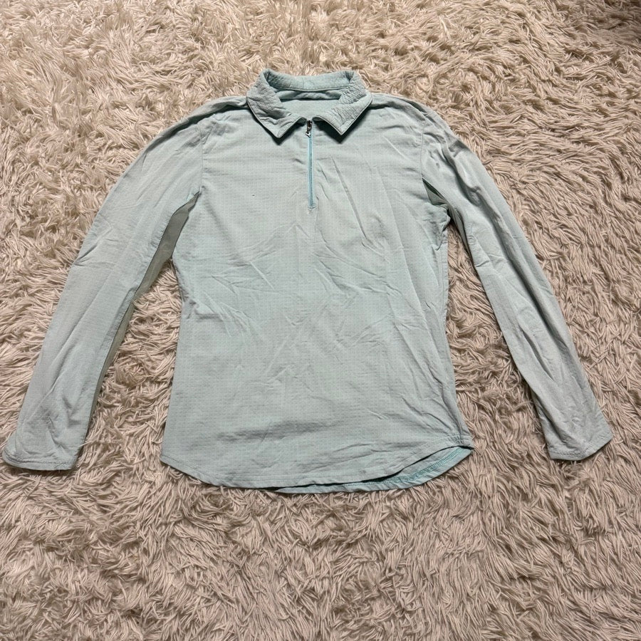 Other Women’s Small Blue Swing Long Sleeve Horseback Riding Golf Sunshirt. Good Cond.