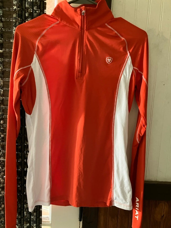 ARIAT Ariat orange heat series tech top S (2)