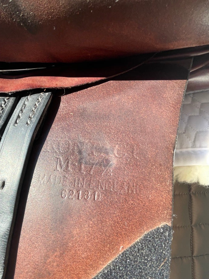 ALBION 17.5 Medium Tree Wool Flocked Albion Kontact Jump Saddle (6)