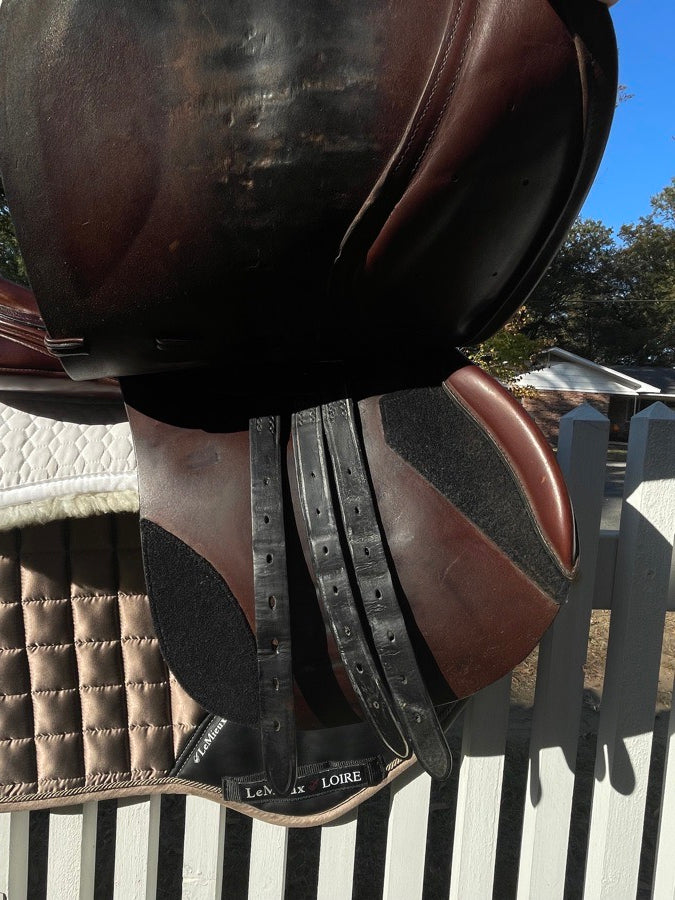 ALBION 17.5 Medium Tree Wool Flocked Albion Kontact Jump Saddle (4)