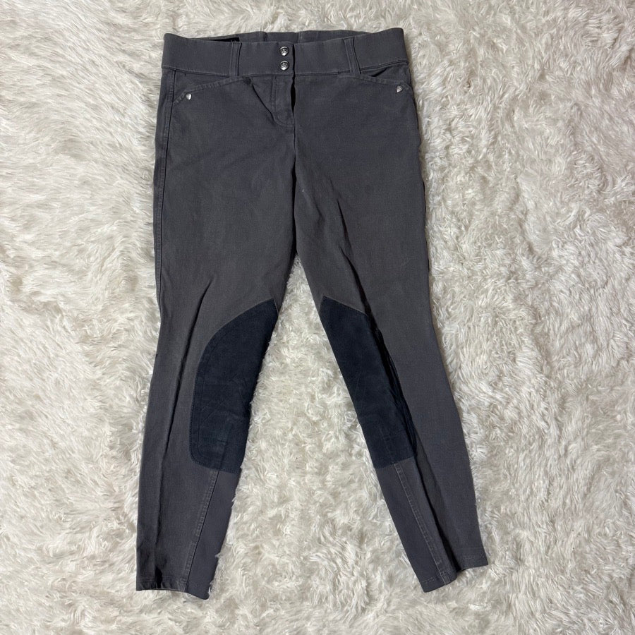 ARIAT Women’s Size 26R Grey Ariat Knee Patch Horseback Riding Breeches (2)