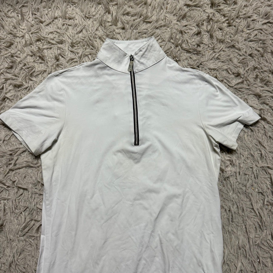 THE TAILORED SPORTSMAN Women’s XS White Tailored Sportsman Short Sleeve Horseback Riding Sunshirt (2)