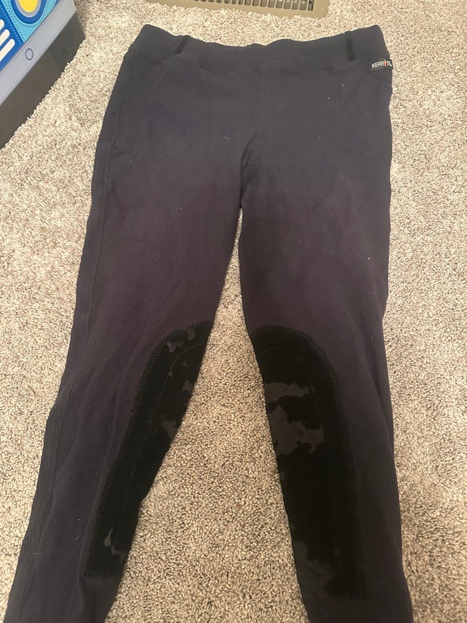 kerrits schooling ribbed size large breeches!
