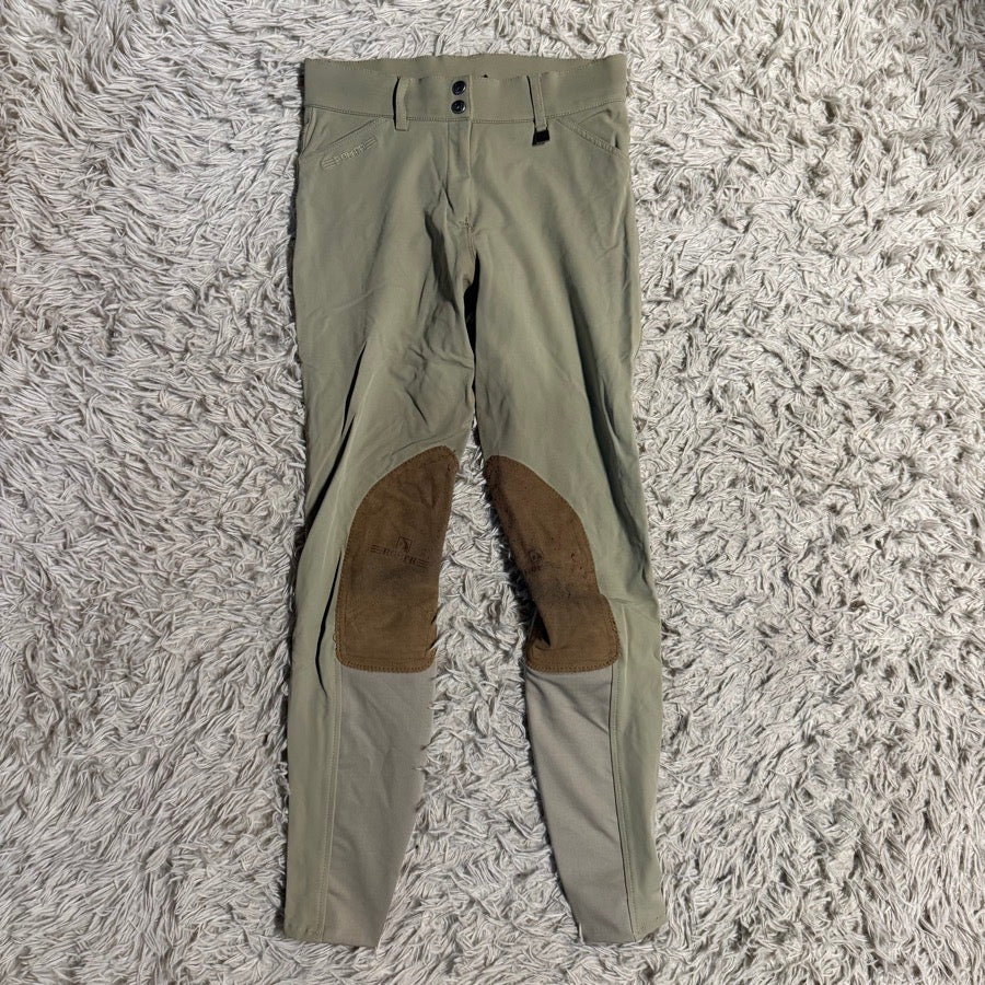Women’s Size 26L Tan Romfh Knee Patch Horseback Riding Breeches