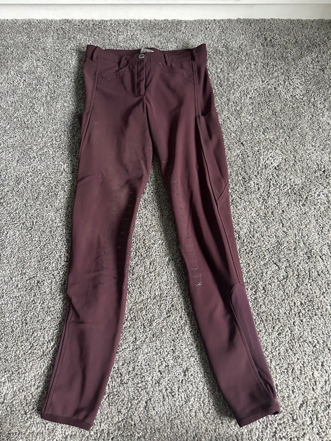 24R shockemohle Swarovski silicone full seat breeches