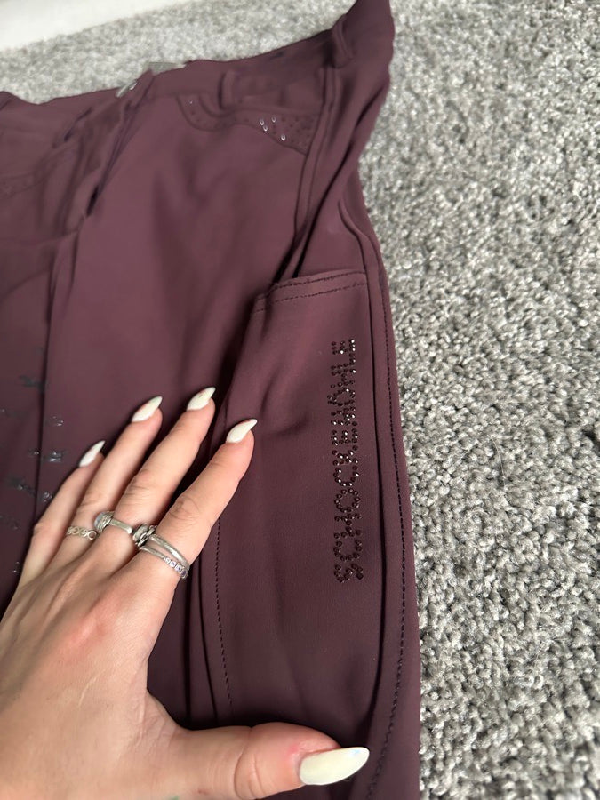 24R shockemohle Swarovski silicone full seat breeches