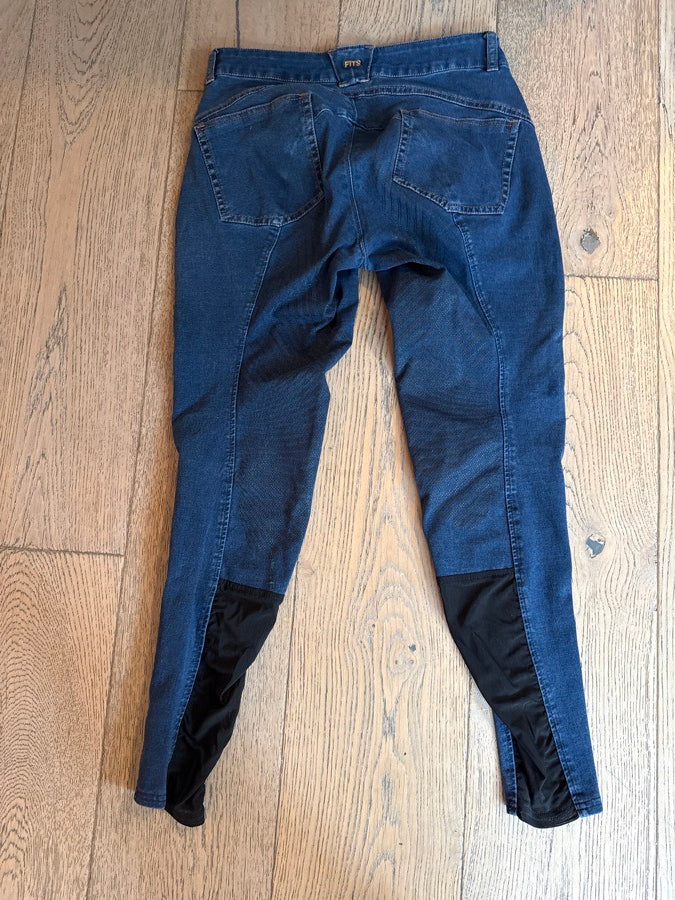 FITS Riding Full Seat Denim Breech Size Medium