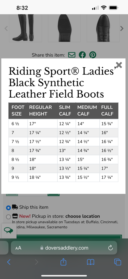 RIDING SPORT Riding Sport Tall Boots size 8R (4)