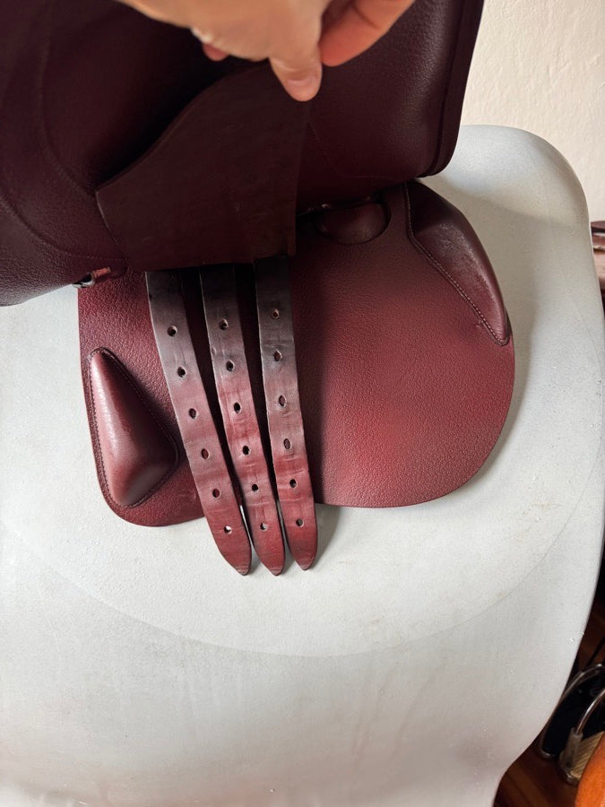 DEVOUCOUX 17” Devoucoux Biarritz Lab Saddle - 2017 - 1 Flaps - Full Buffalo (4)