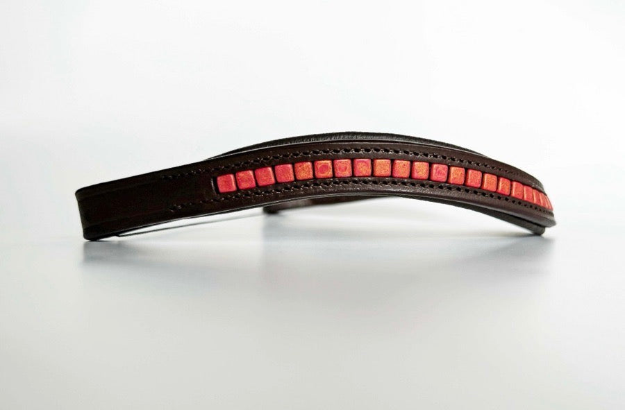 Other Pink/Peach Beaded Browband (3)