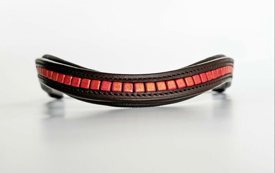 Other Pink/Peach Beaded Browband (4)
