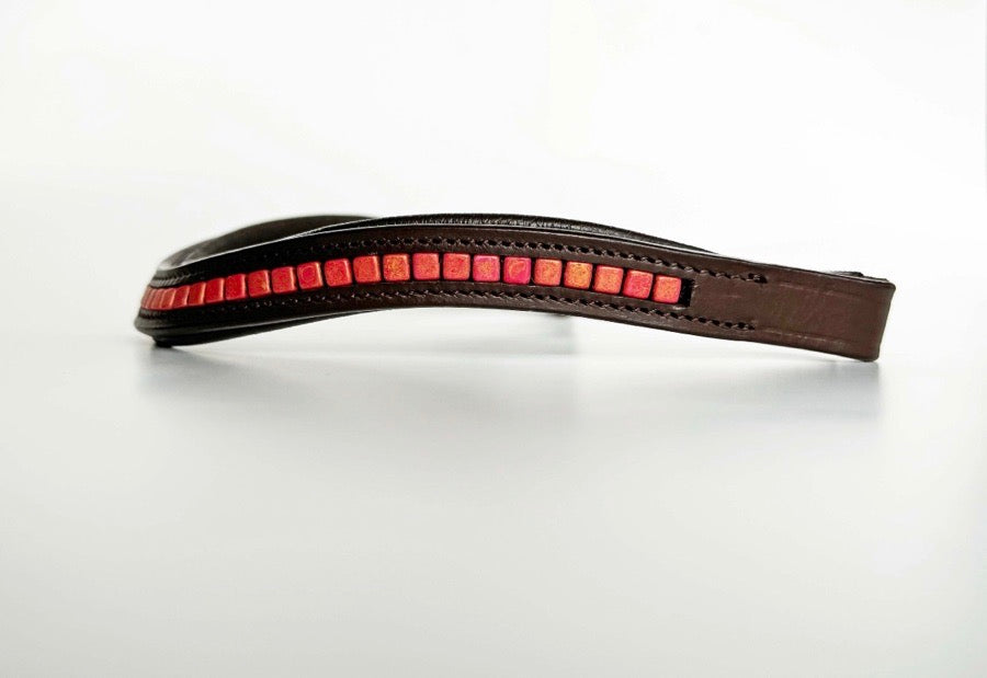 Other Pink/Peach Beaded Browband (2)