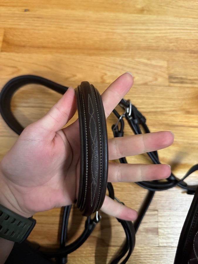 EXION ExionPro Fancy Stitched Hunter Bridle Oversize (3)