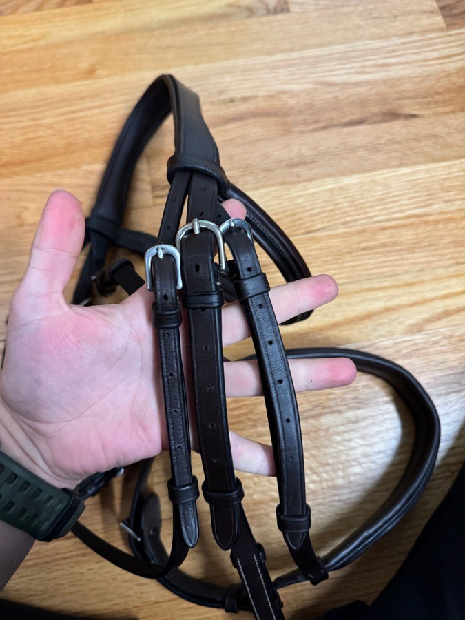 EXION ExionPro Fancy Stitched Hunter Bridle Oversize (6)