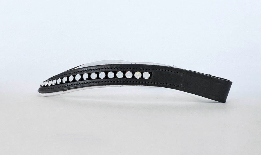 Other Moonstone Crystal Browband with White Contrast Padding (3)