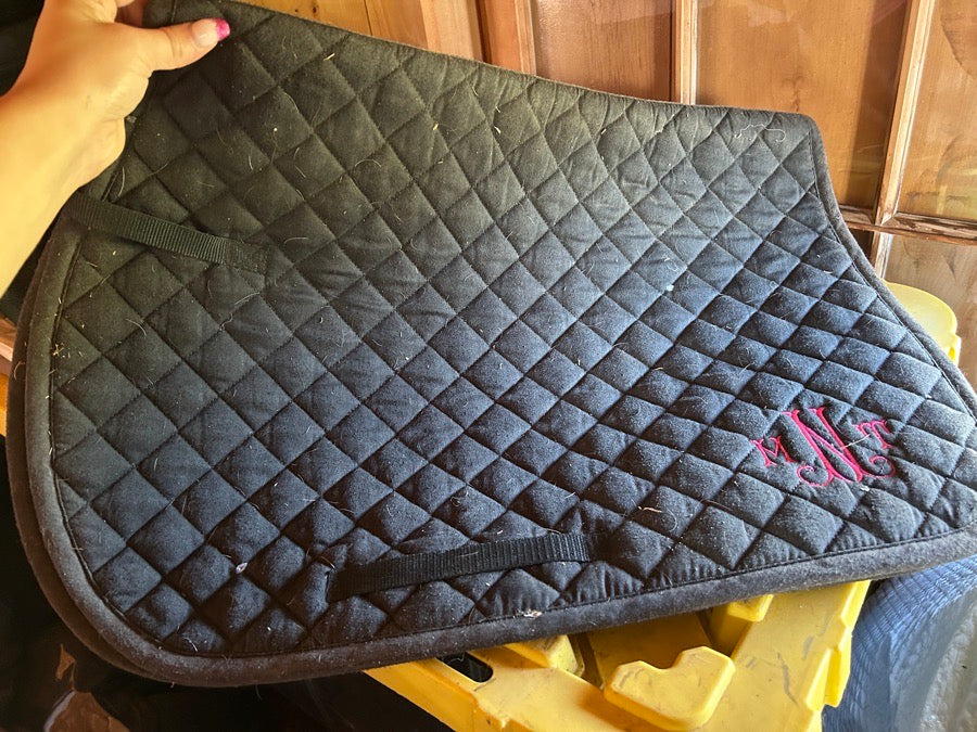 DOVER SADDLERY Black Saddle Pad
