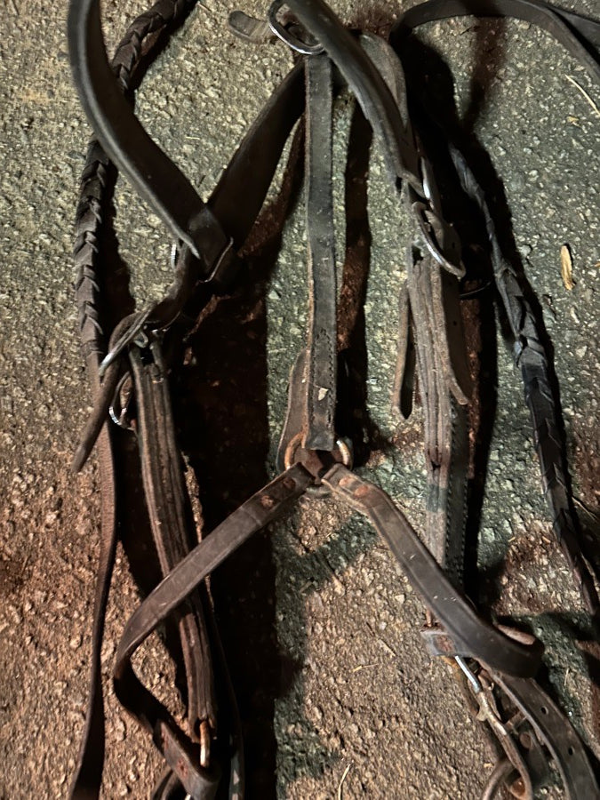 OTHER Leather Draft Horse Bridles (2)