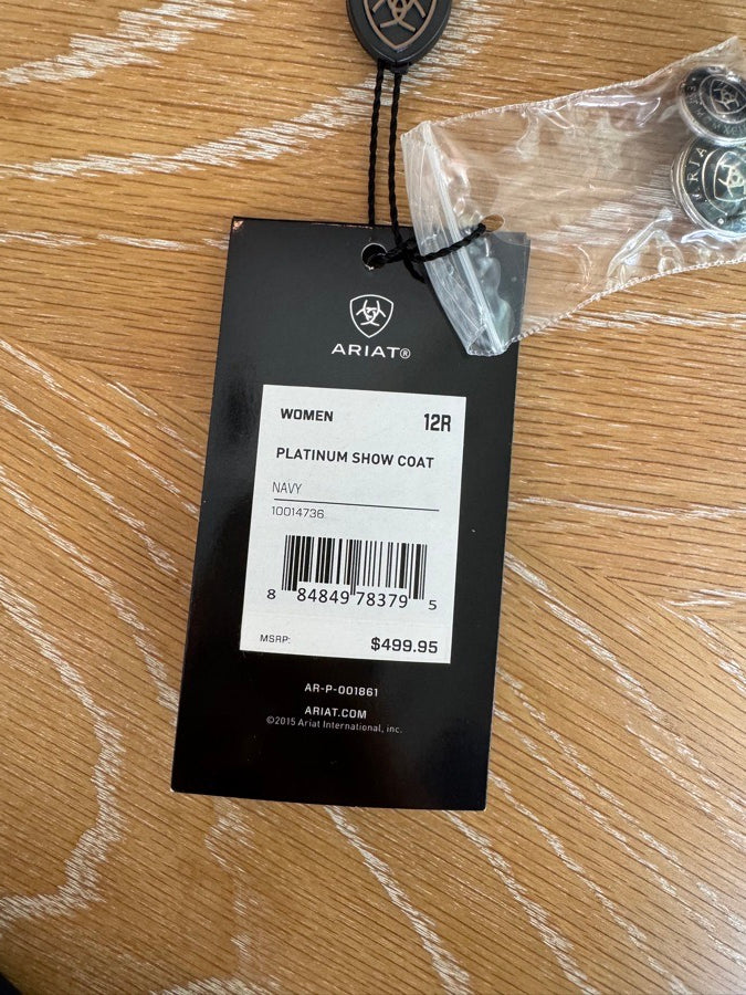 ARIAT ariat pro platinum navy show coat (7)