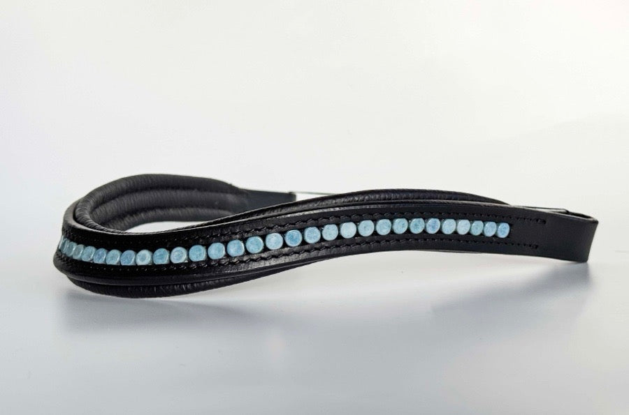 OTHER Blue Beaded Browband (4)