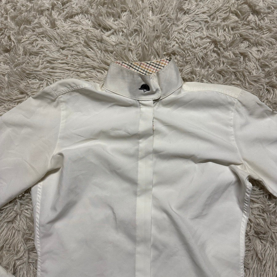 RJ CLASSICS Women’s Size 32 White RJ Classics Long Sleeve Horseback Riding Show Shirt (2)
