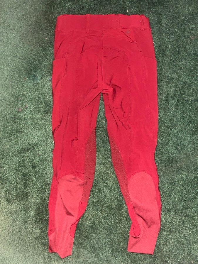 24R Red Ariat Pro Breeches
