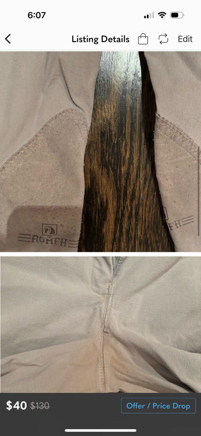 ROMFH Drytec Knee Patch Breeches