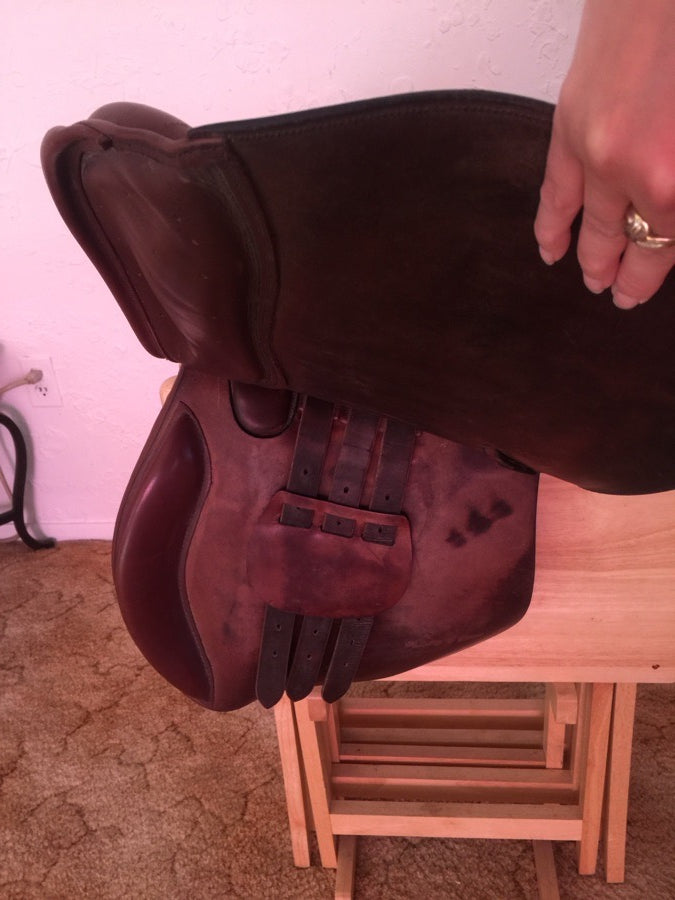 CROSBY Crosby XL Close Contact 17” Saddle w/ Leathers (5)