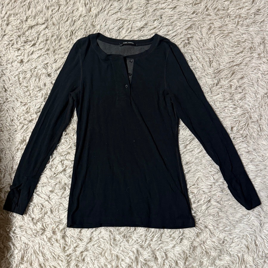 NOEL ASMAR EQUESTRIAN Women’s Small Black Noel Asmar Long Sleeve Horseback Riding Winter Shirt