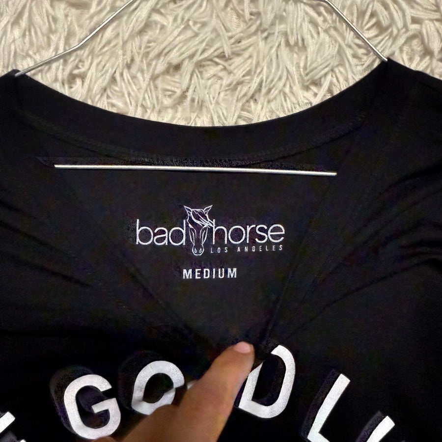 Other Women’s Medium Black “Good Life Horse Club” Horseback Riding Equestrian T-Shirt (2)