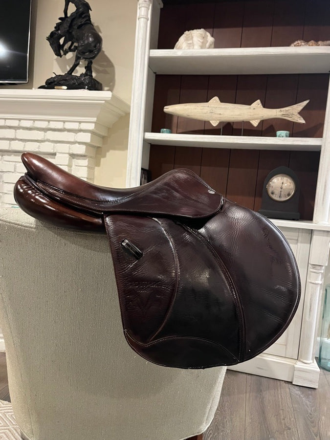 VOLTAIRE Voltaire Palm Beach saddle, 16.5” 2A Pro Panels, full buffalo (2)