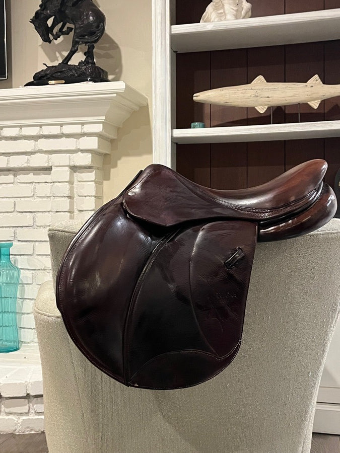 VOLTAIRE Voltaire Palm Beach saddle, 16.5” 2A Pro Panels, full buffalo
