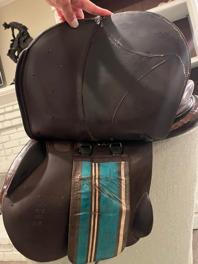 VOLTAIRE Voltaire Palm Beach saddle, 16.5” 2A Pro Panels, full buffalo (7)