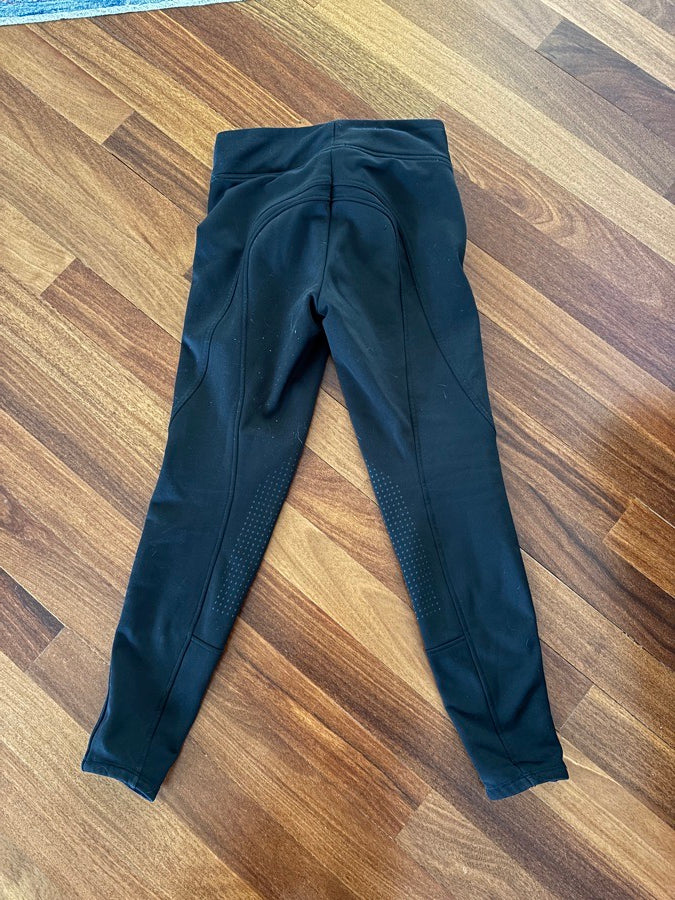 HORZE Horze Active Women's Winter Silicone Knee Patch Tights (2)