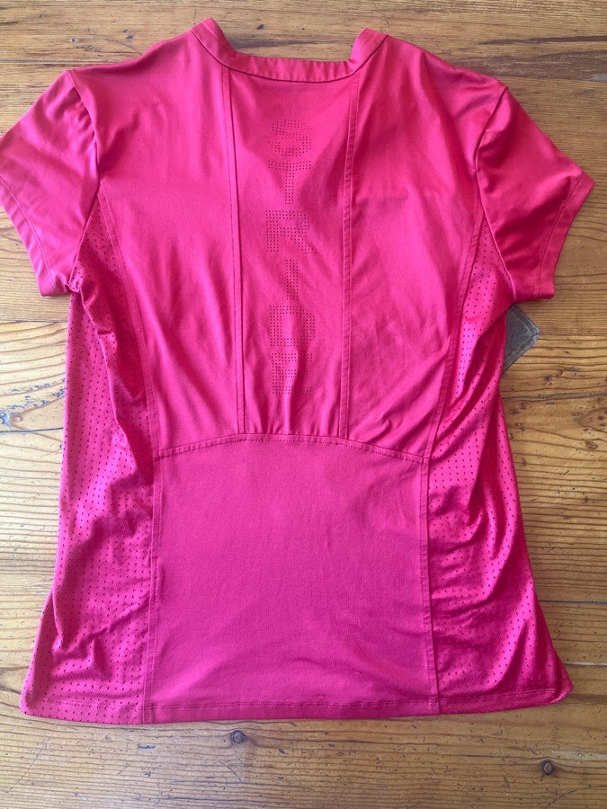 DOVER SADDLERY Dover red short sleeve top (2)