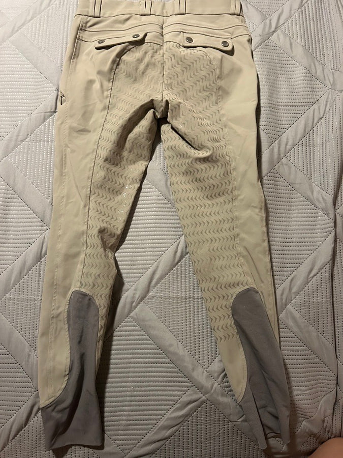 HR farms tan breeches full silicone seat