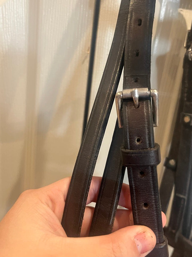 NUNN FINER Nunn Finer Eventing Bridle Havana Brown/Cob size (4)