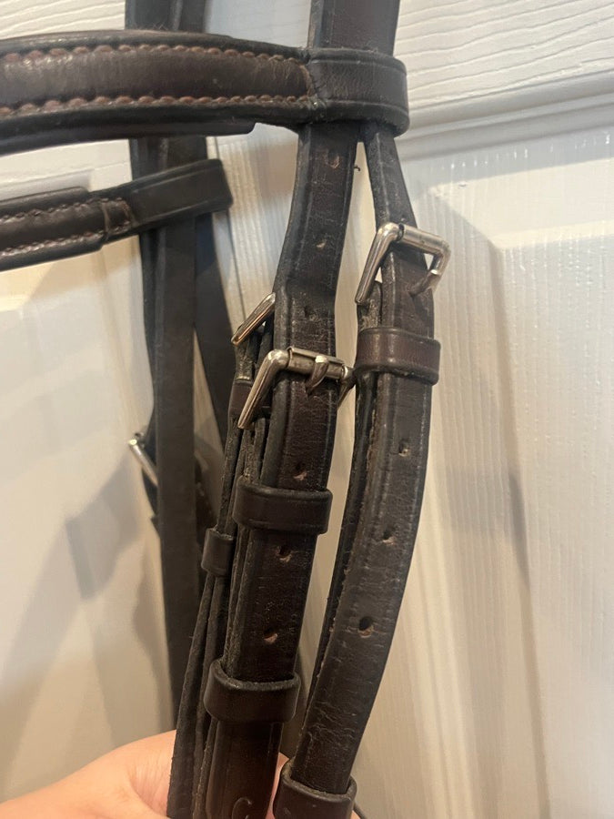 NUNN FINER Nunn Finer Eventing Bridle Havana Brown/Cob size (3)